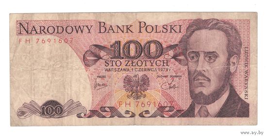 Польша 100 злотых 1979 года