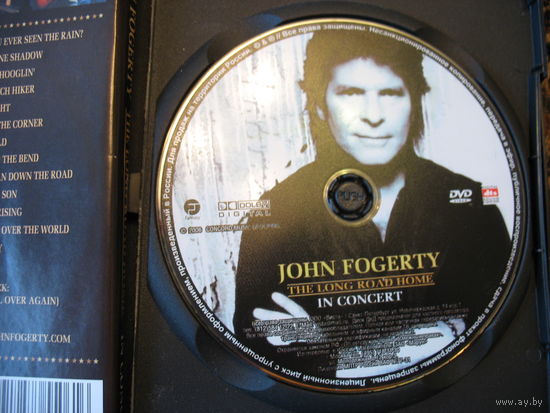 РАСПРОДАЖА! JOHN FOGERTY (экс Криденс ) При покупке 5 DVD пересылка 50%. Видео концерт. 2 фото. супер звук и видео.читайте условие.