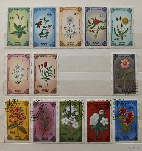 РАСПРОДАЖА КОЛЛЕКЦИИ. Монголия, марки "растения, цветы"