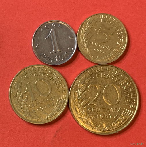 Франция 4 монеты