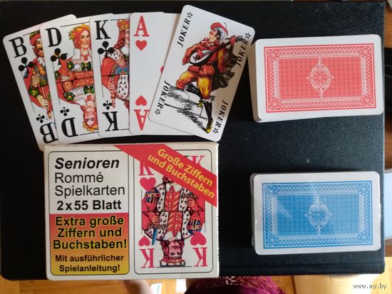 Карты игральные, 2 колоды.