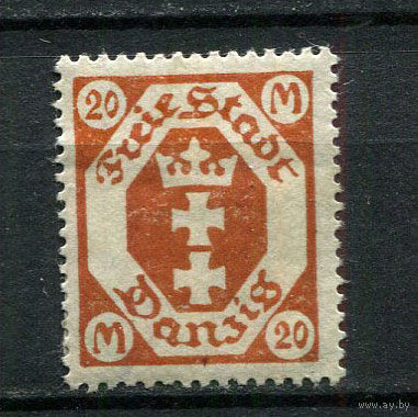 Вольный город Данциг - 1922 - Герб 20М - [Mi.111] - 1 марка. MH.  (Лот 68EF)-T7P10