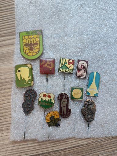 Значки Прибалтика тяжёлые на выбор