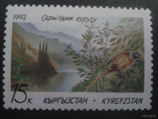 Киргизия 1992 Природа, птица
