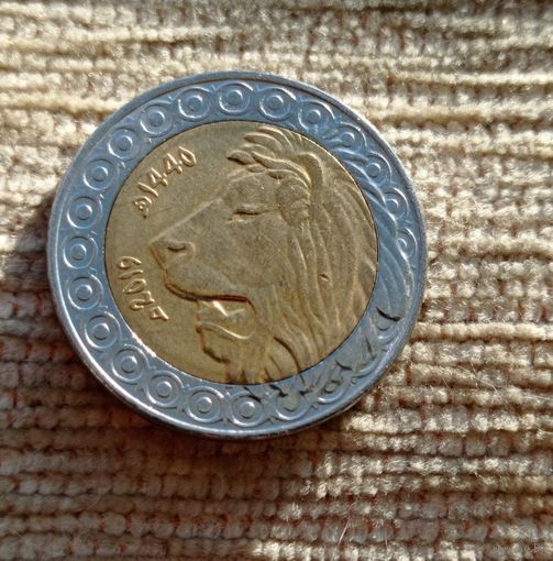 Werty71 Алжир 20 динаров 2019 Лев биметалл