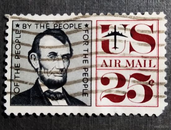 Марка США 1960 год Линкольн
