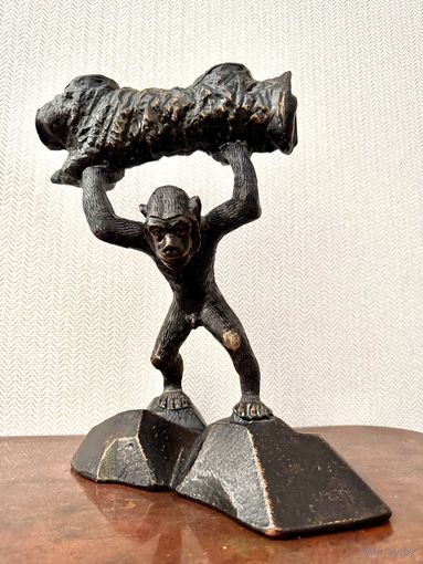 Подсвечник обезьяна Редкость клеймо