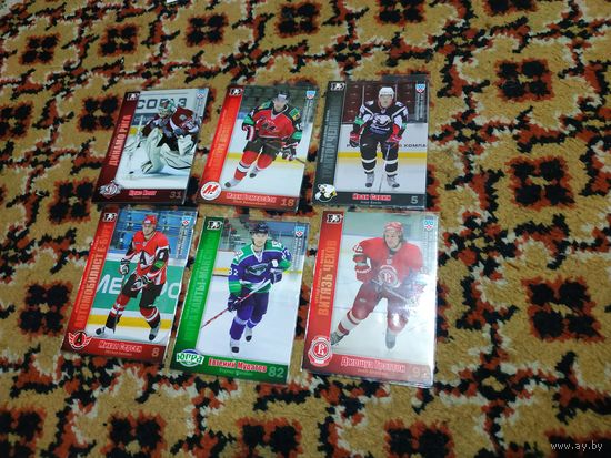 Хоккейные карточки кхл сезон 2010/2011г.