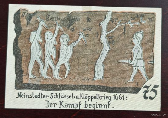1921 год Германия 75 пфеннигов