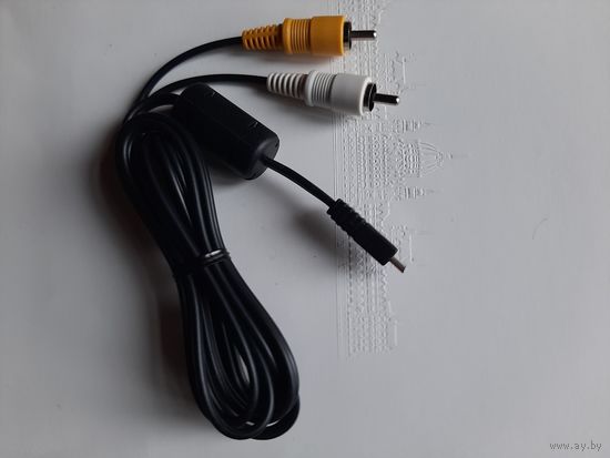 Переходник/зарядное micro USB - 2 RCA тюльпан male, 1.4 м