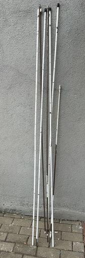 Трубки подпорки для огорода дачи растений 7 шт вместе Длинна ок 2 м и одна короче