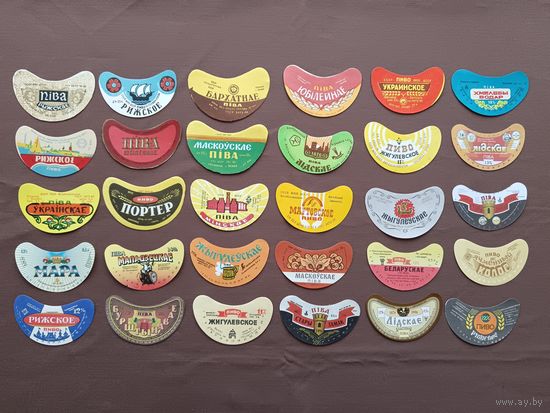 Белорусские пивные этикетки по 5 р. за этикетку, все разные, ю-907-7 (3995)