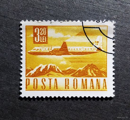 Марка Румыния 1967 год Авиация