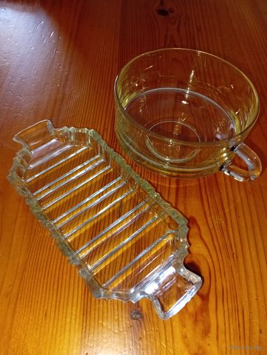 Кружка. Комплект. Стекло. Винтаж. 60-е годы