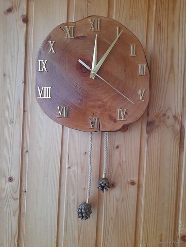 Часы из спила
