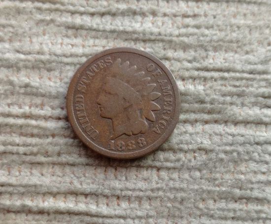 Werty71 США 1 цент 1888 года Индеец