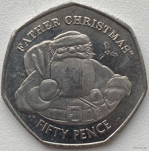 Гибралтар 50 пенсов 2018 г. Рождество