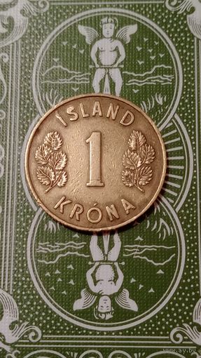 Исландия 1 крона 1965