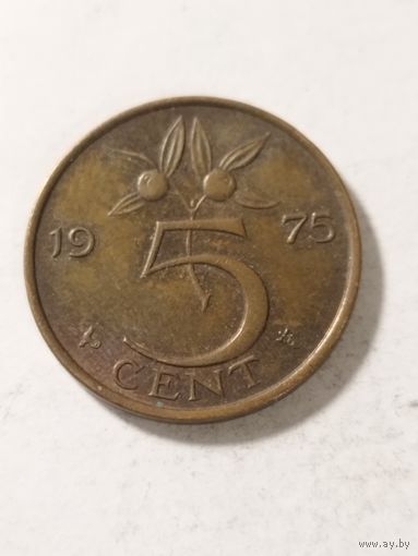 Нидерланды 5 центов 1975