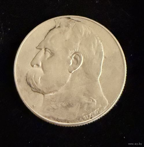 5 злотых 1936 г. Юзеф Пилсудский.  Польша. (1)  Серебро