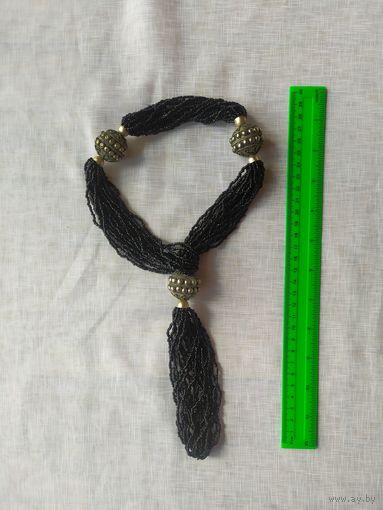 ОЖЕРЕЛЬЕ ИЗ БИСЕРА И МЕТАЛЛА