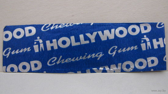 Обертка от жвачки Hollywood, синяя.