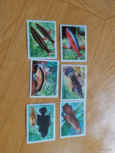 Никарагуа марки 1981 г. Рыбы