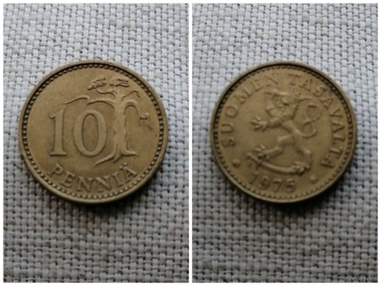 Финляндия 10 пенни 1975