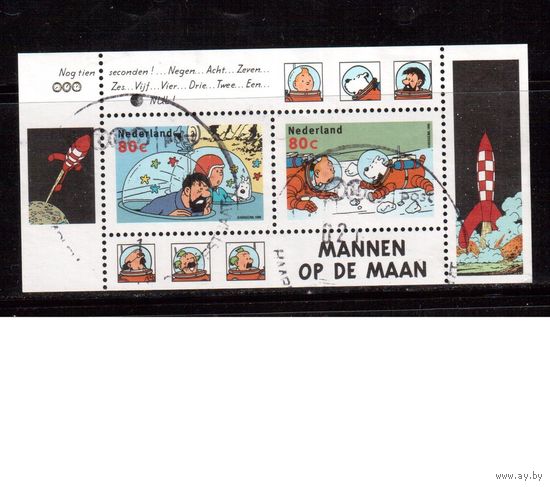 Нидерланды-1999 (Мих.Бл.80) , гаш., Космос