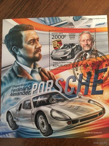 Того 2012. Фердинанд Порше. Автомобили Порше. Блок