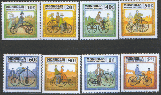 МНГ. М. 1458/65. 1982. Из истории велосипеда. ЧиСт.