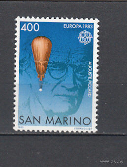 Авиация. Стратостат. Сан-Марино. 1983. 1 марка. Michel N 1278 (2,0 е)