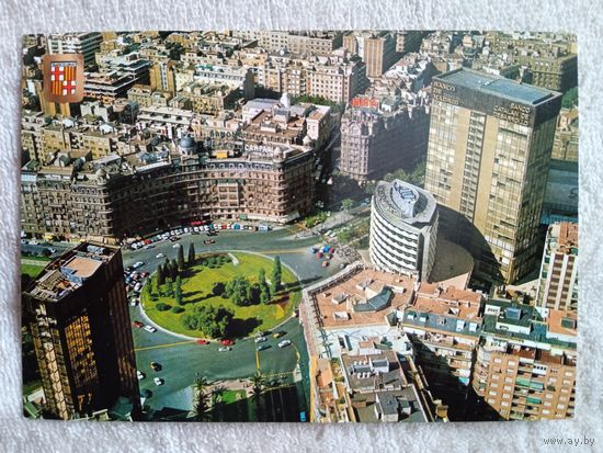 Испания, Барселона. Площадь Кайво Ботело, вид с воздуха