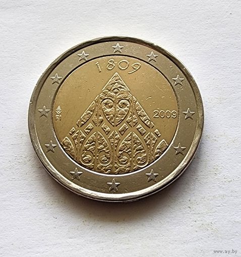 2 Евро  2009 Финляндия 200 лет финской автономии и сейма в Порвоо