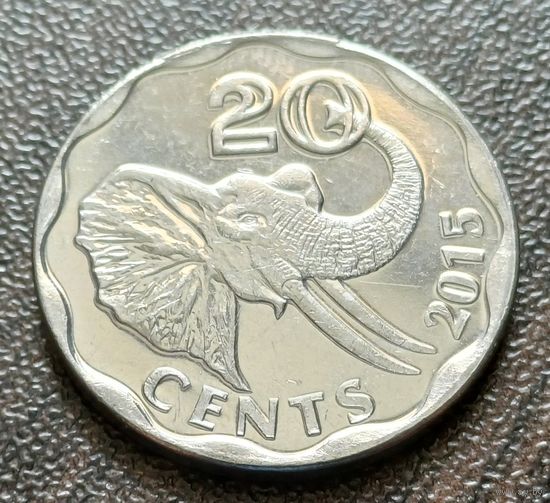 Эсватини (Свазиленд) 20 центов, 2015    ( 1-7-3 )