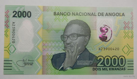 Ангола 2000 кванза 2020 г UNC