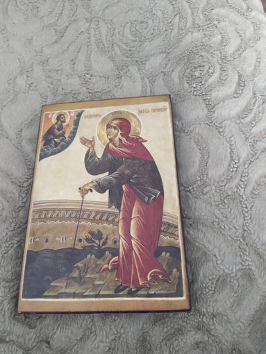 Икона Ксения Петербургская деревянная 22/16