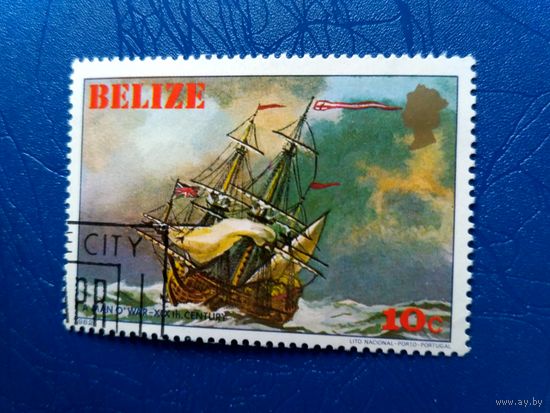 Белиз. Исторические парусники. Марка из серии. 1982 (2)
