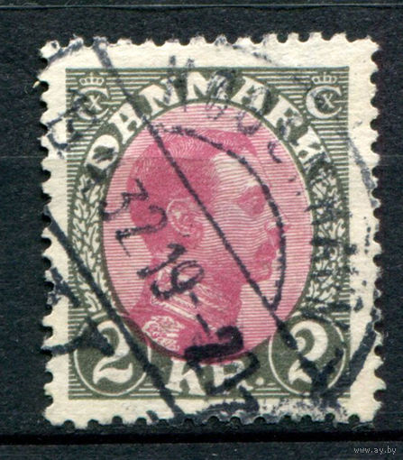 Дания - 1925г. - король Кристиан X, 2 Kr - 1 марка - гашёная [Mi 150]. #O-W-95-A-2