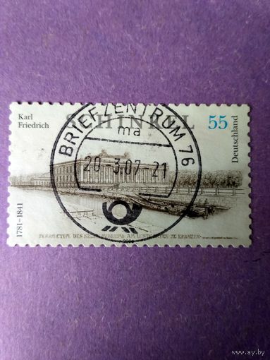 Марка Германии. Музей. Архитектор Карл Фридрих Шинкель. Юбилей.