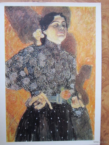 Открытка. Художник А. Я. Головин. "Испанка", 1908 г. Издательство "Изобразительное искусство". 1976 г.