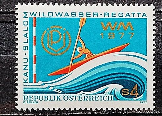 Австрия 1977, чемпионат мира по слалому на каноэ, гребля, регата, спорт, MNH OG