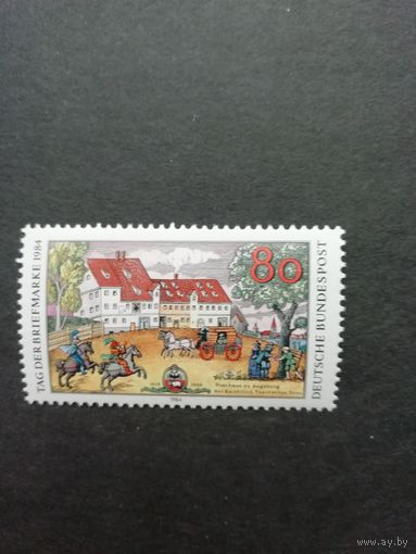 ФРГ 1984 Марка "День почтовой марки" (чистая**) Mi.1229 каталог 2.20 евро