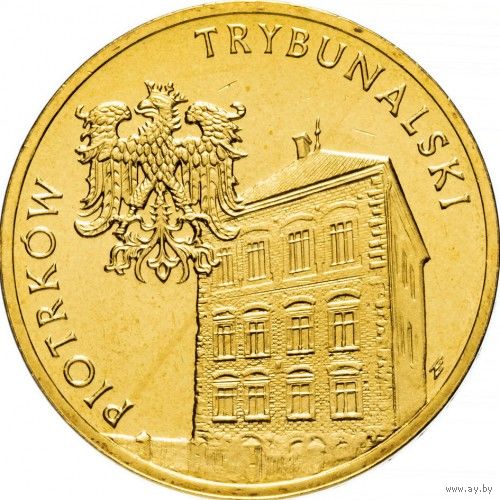 Польша 2 злотых, 2008 Древние города Польши - Пётркув-Трыбунальский aUNC