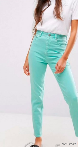 Новые высокие мятные джинсы Vero Moda,M,с этикетками