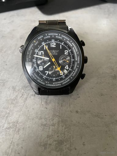 Часы мужские наручные хронограф АВИАТОР Aviator AVW5839G45