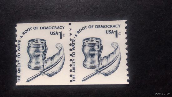 США\а66\1977 Стандарт Чернильница и перо MNH
