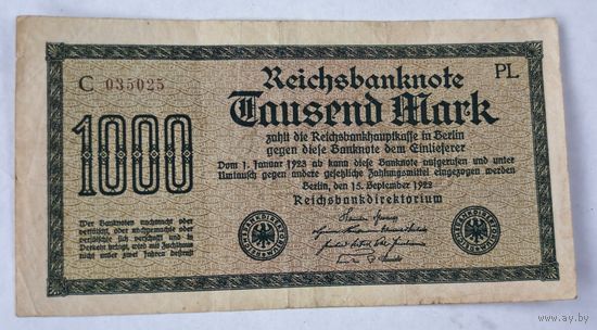 1922 Германия 1000