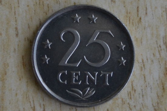 Антилы 25 центов 1984 с 1 руб