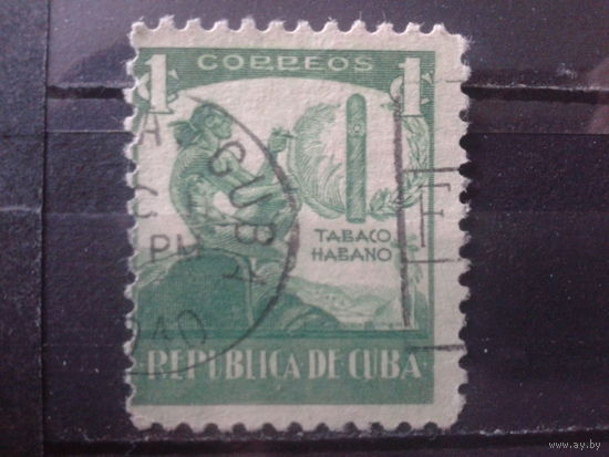 Куба 1939 Курение, сигара